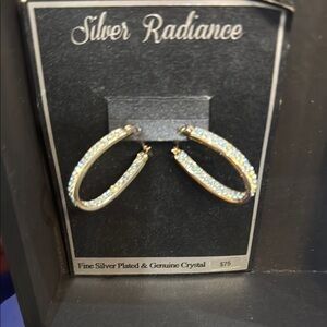 Crystal Hoop Earrings